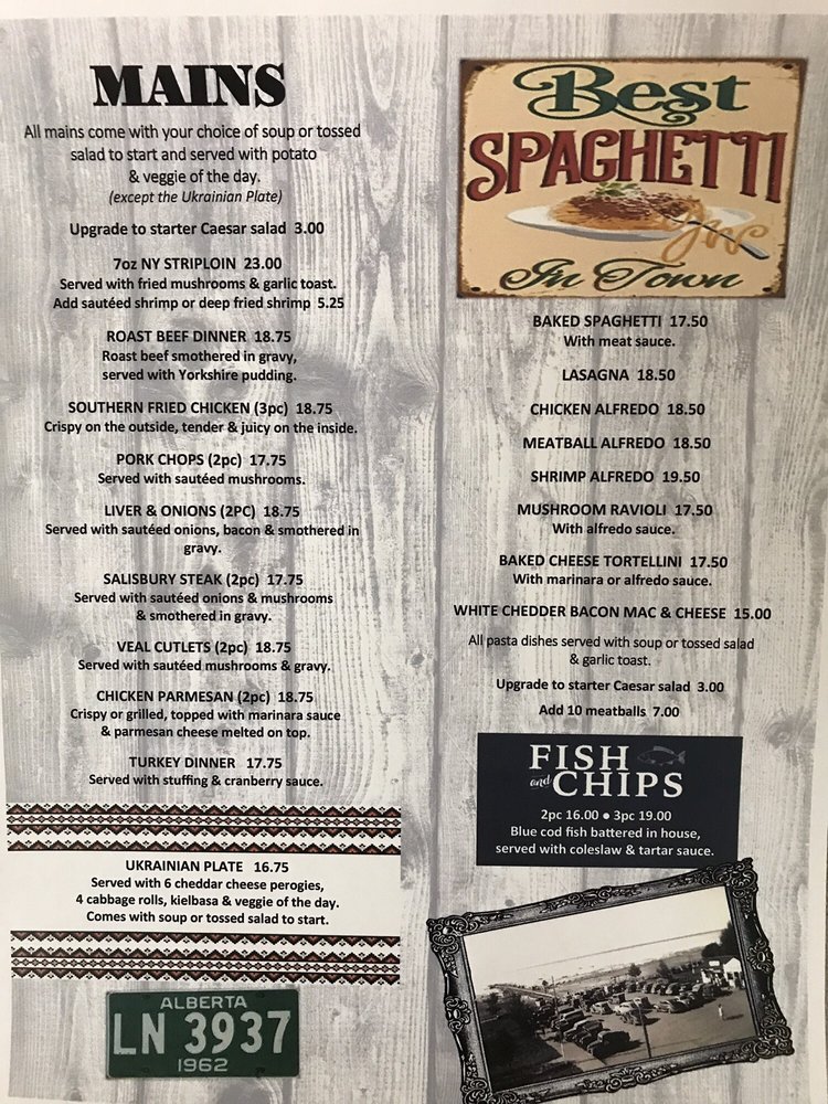 A menu for a restaurant called Mama's Kitchen