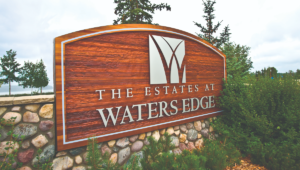 Waters Edge Sign